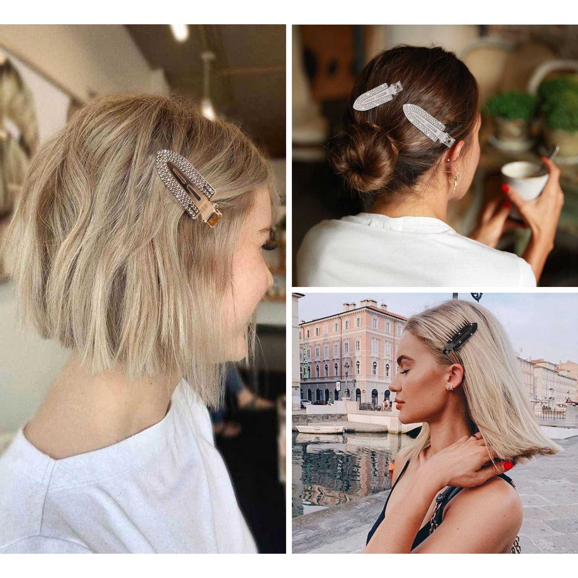 Magicsky silver hair pin supports makeup routines and control.