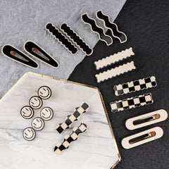 Magicsky water drops pattern clip adds playful detail for casual wear.