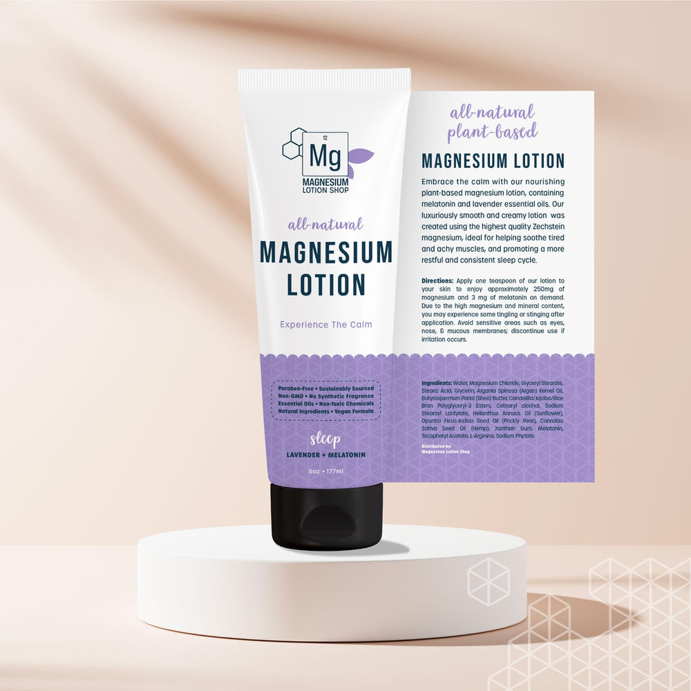 Magnesium Lotion Shop shea butter and argan oil nourish skin