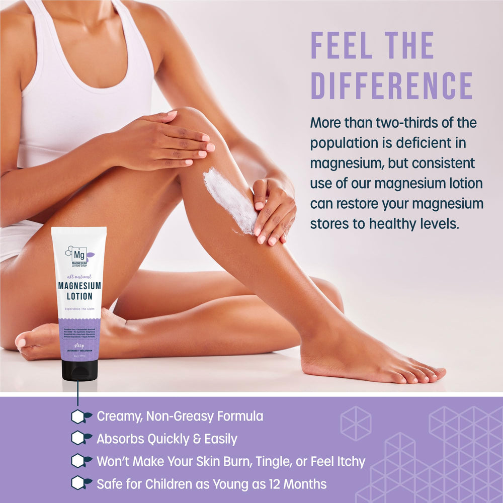 Magnesium Lotion Shop vegan non-toxic formula and cruelty-free label