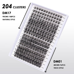 Magnetic SL cluster lashes 10-16 mm offer versatile styling options.