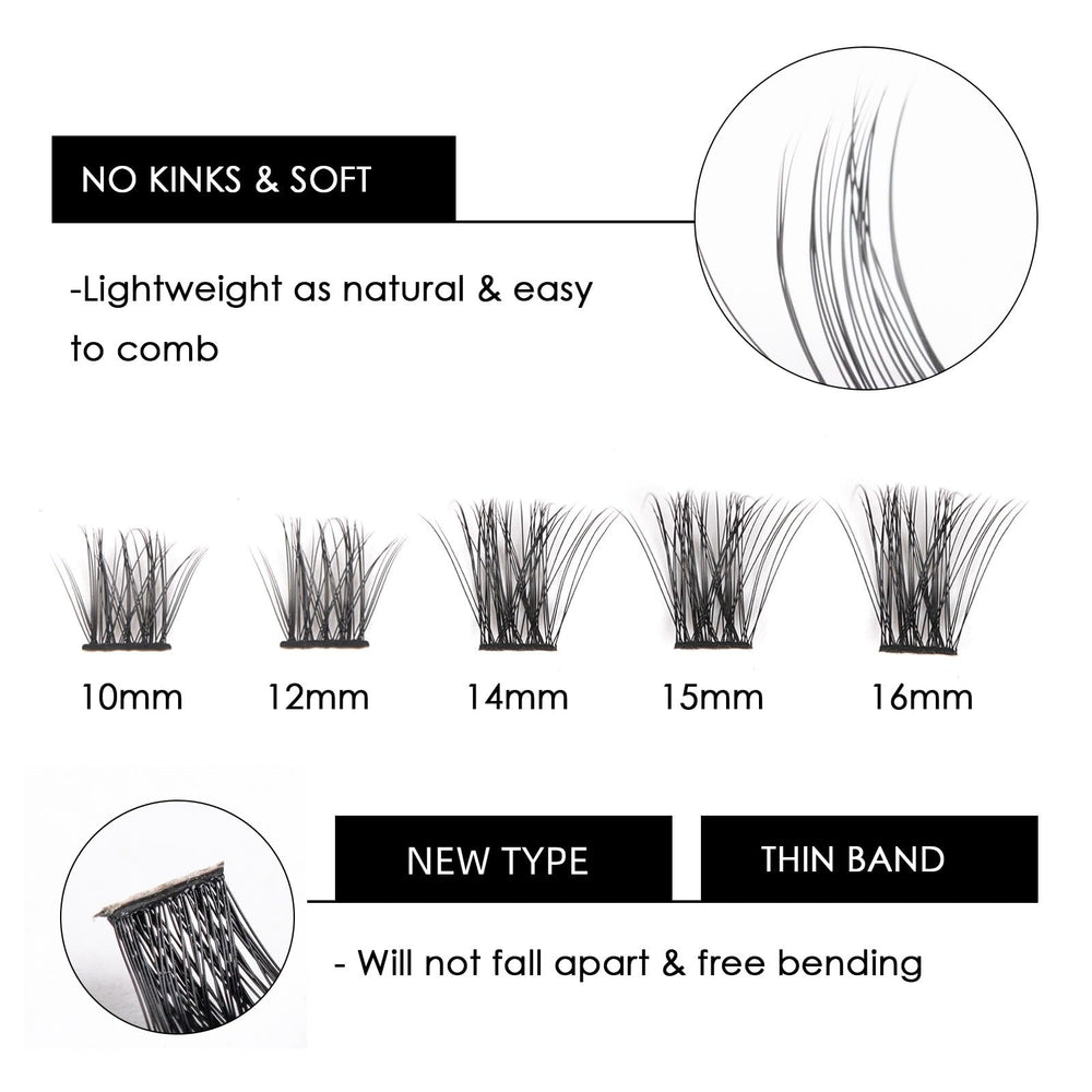 Magnetic SL natural look band provides comfortable wear on eyes.