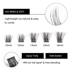 Magnetic SL natural look band provides comfortable wear on eyes.