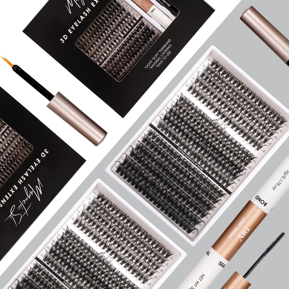 Magnetic SL cluster lashes in 11–20mm offer versatile styling options.