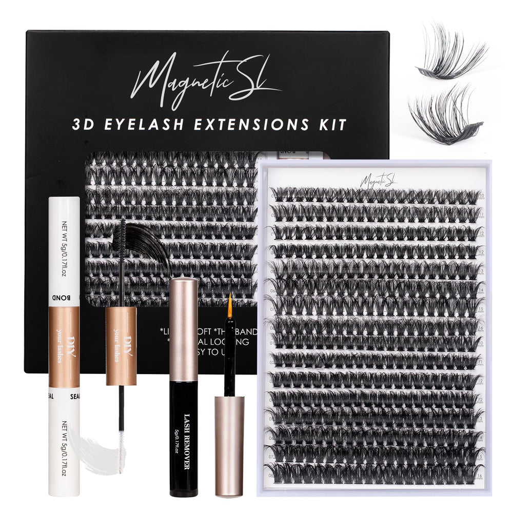 Magnetic SL DIY lash kit with 320 clusters for easy at-home customization