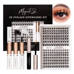 Magnetic SL lash clusters M34 10mm close-up for natural daily volume