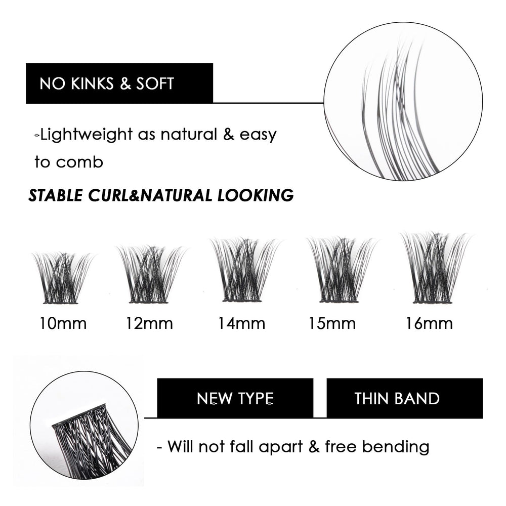 Magnetic SL natural-look clusters deliver a light, comfortable daily wear.