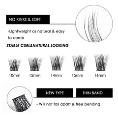 Magnetic SL natural-look clusters deliver a light, comfortable daily wear.