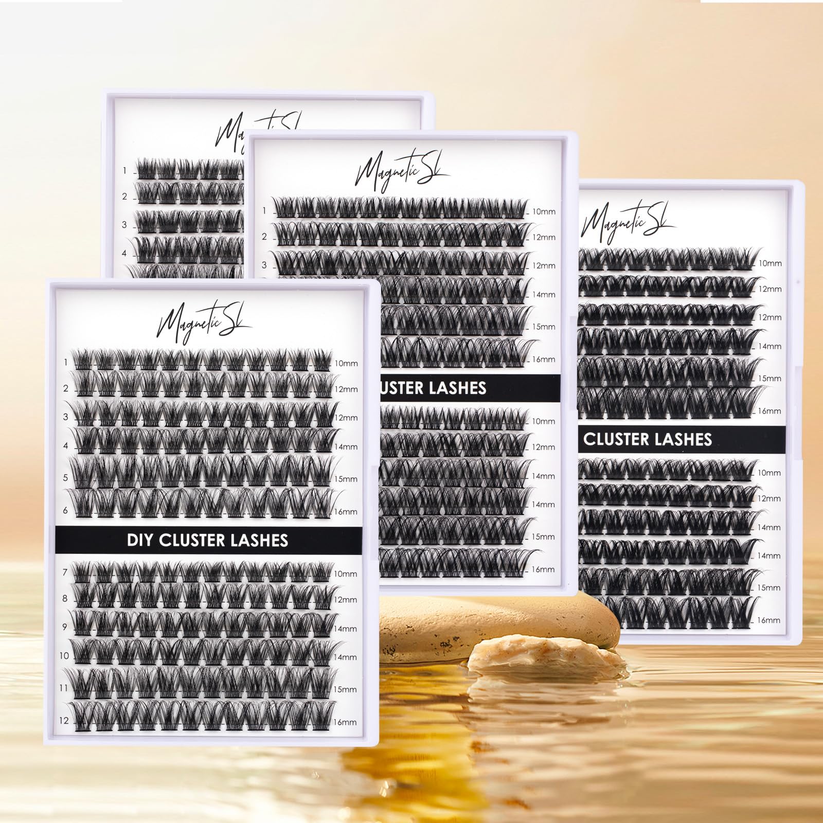 Lashes returned to backing for safe reuse and long-term value