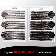 Close-up of Magnetic SL lash clusters' soft, ultra-fine band for comfortable wear.