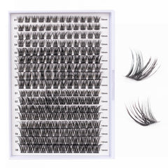 Magnetic SL lash clusters tray with 204 pieces for at-home customization.