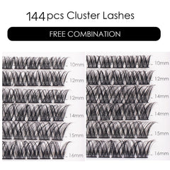 Magnetic SL lash clusters with tweezers for precise at-home application.