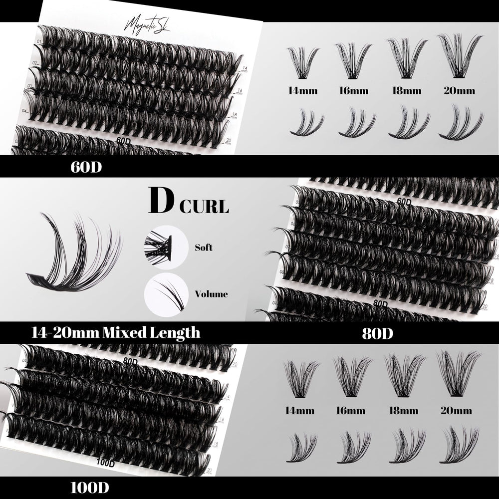 Six-length range 10-20mm array showcases Magnetic SL cluster versatility.