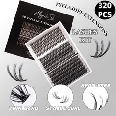 Magnetic SL precision tweezers for easy lash placement.