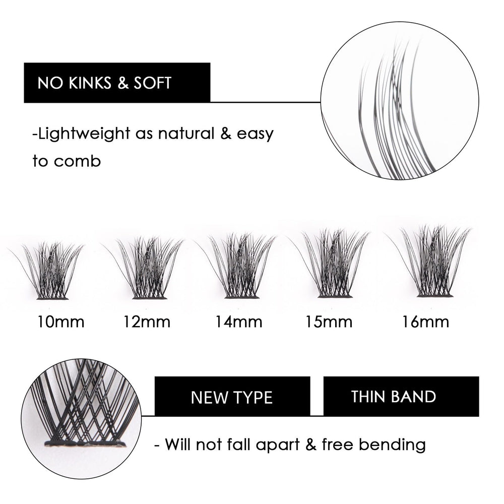Magnetic SL lashes C-D curves offer a natural-looking lift.