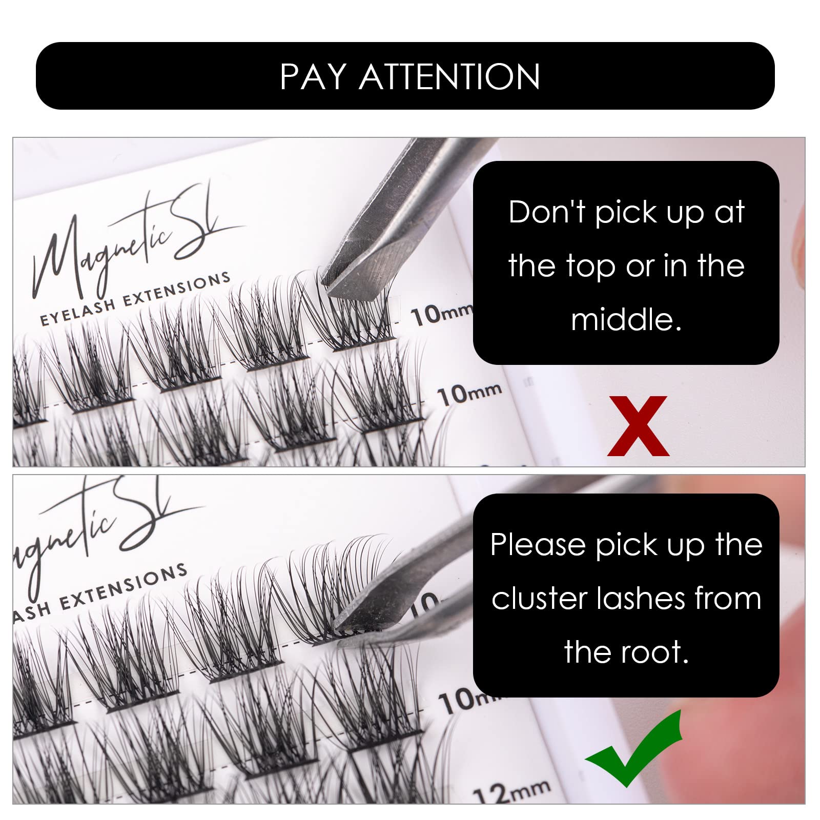 Magnetic SL length options from 10 to 16 mm for versatile eye shapes.