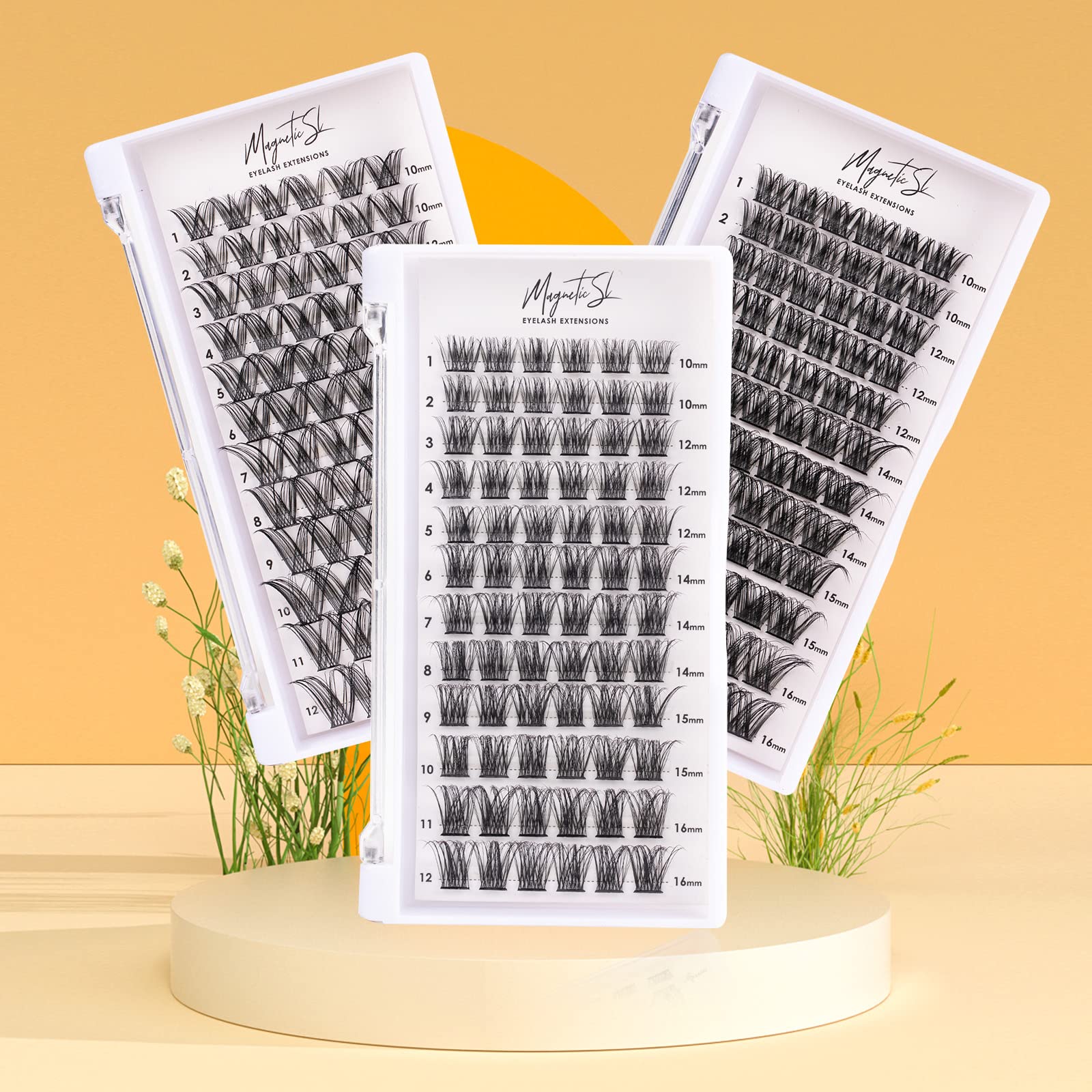 Magnetic SL reusable lashes pack supports multiple wears with proper cleaning.