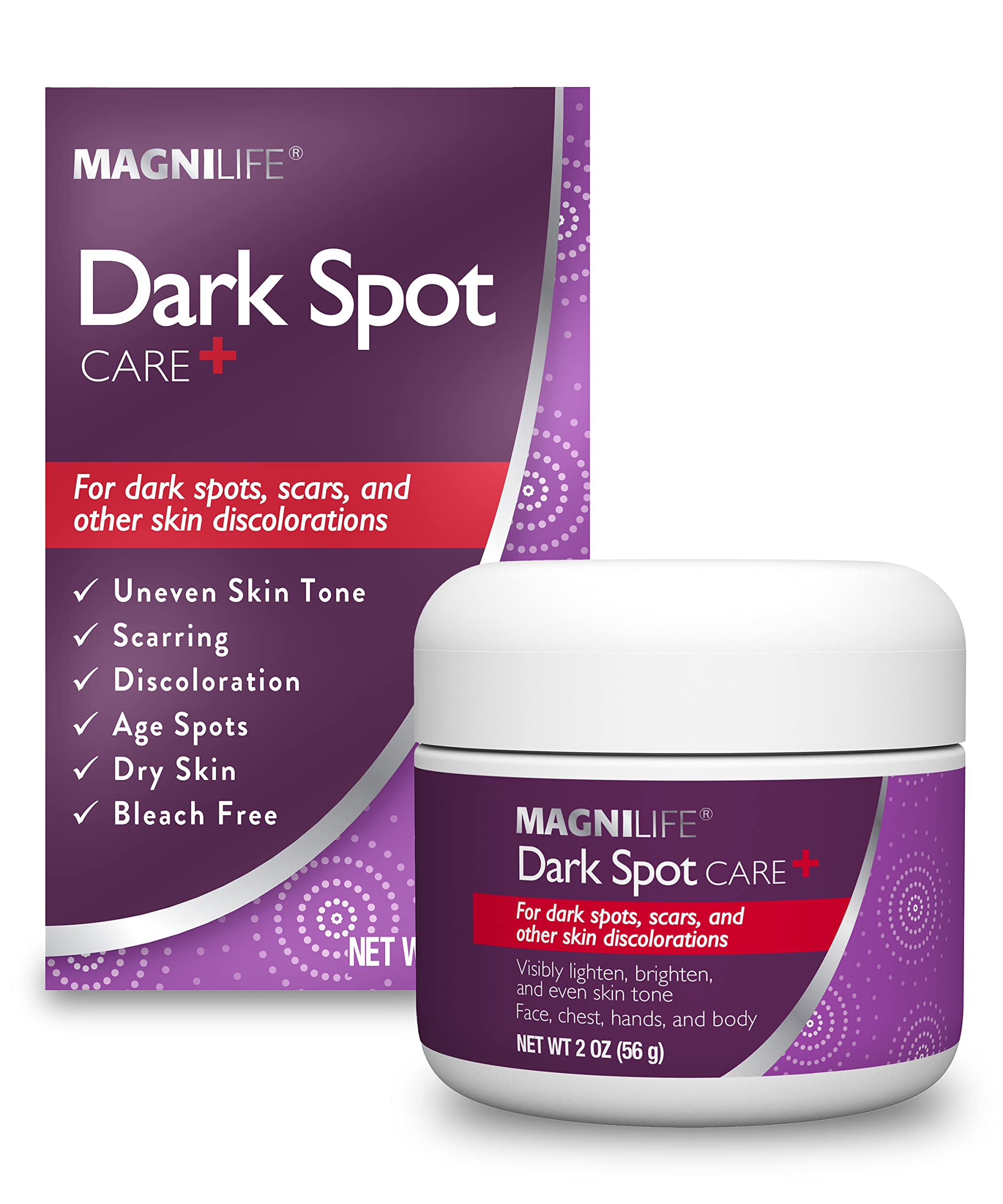 MagniLife Cuidado de Manchas Oscuras, frasco crema: tono más uniforme.