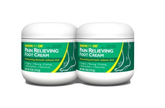 MagniLife DB Foot Cream applied on feet for soothing dry skin.