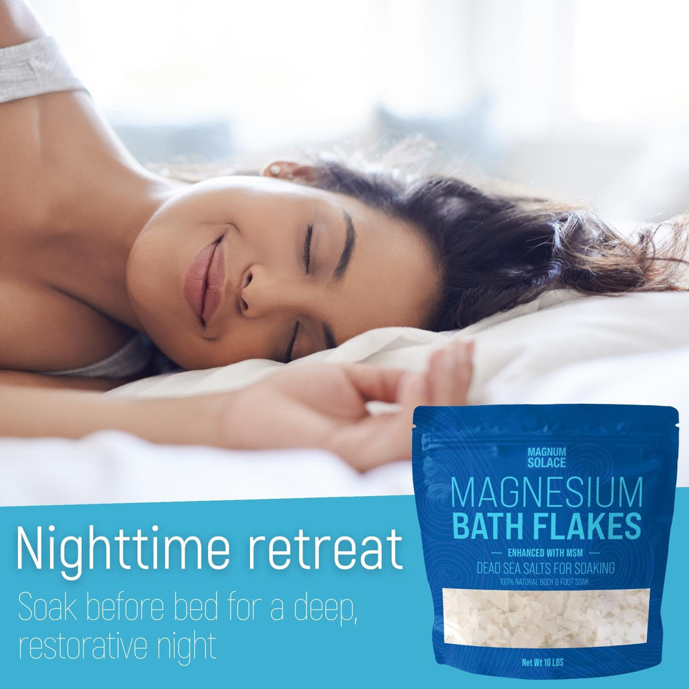 Packaged 10 lbs of bath salts for home magnesium soaking sessions.