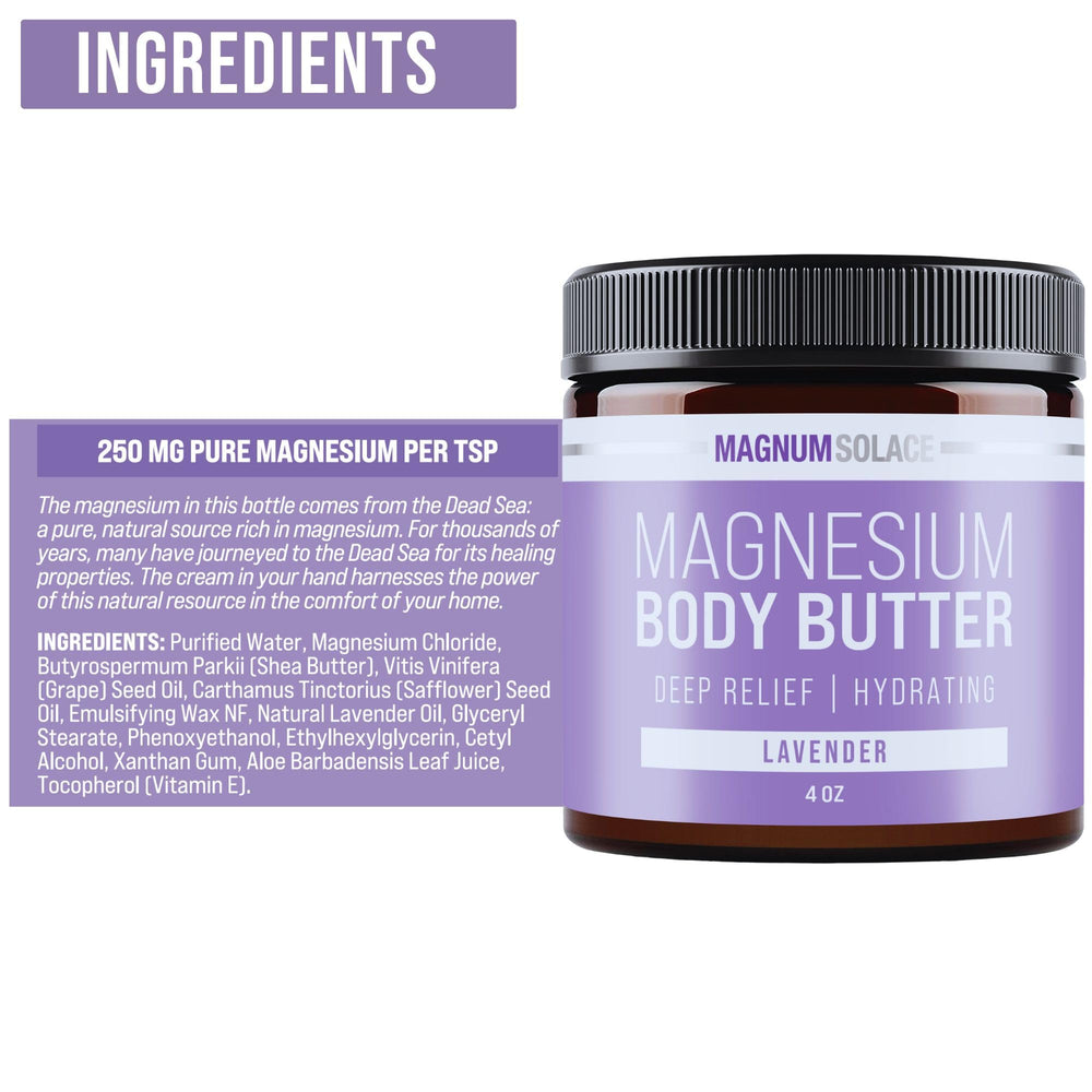 Magnum Solace lavender-rich formula delivers soothing skin feel with quick absorption.