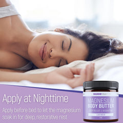 Magnum Solace butter being massaged onto legs and feet for targeted comfort.