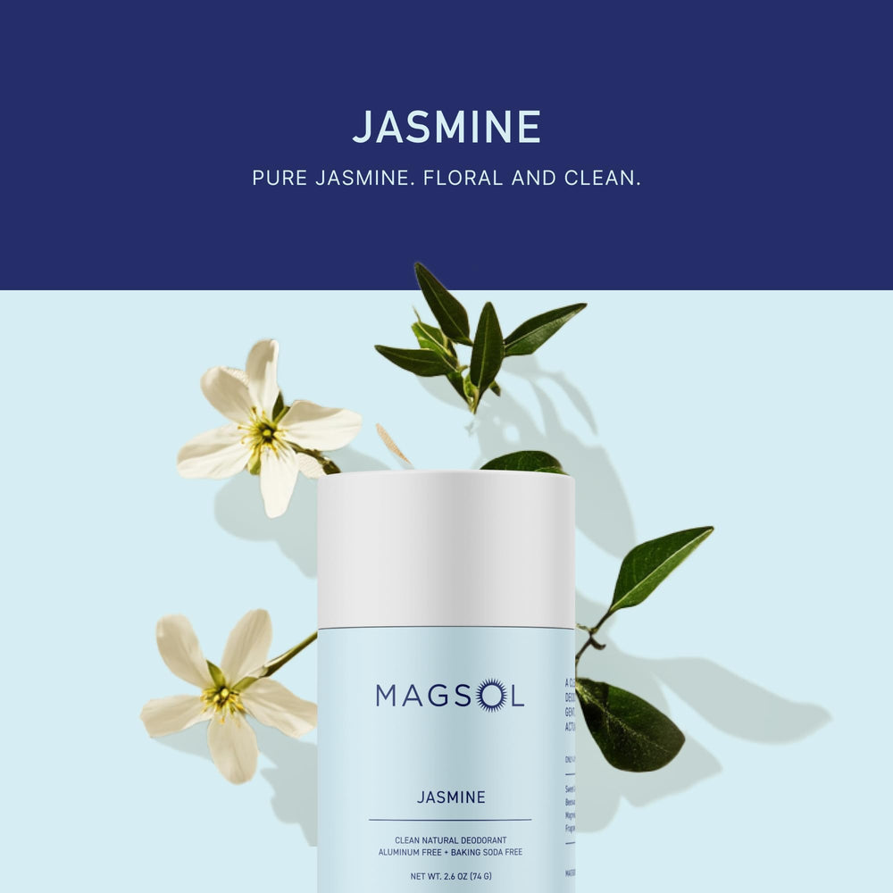 MagSol Organics desodorante Jazmín: aroma floral cálido para diario.
