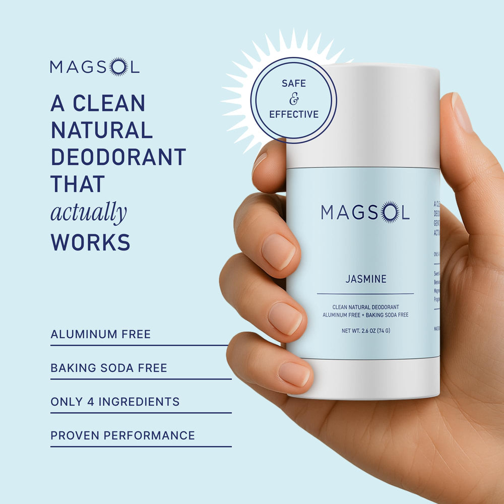 MagSol Organics desodorante de magnesio Jazmín: textura suave para aplicar.