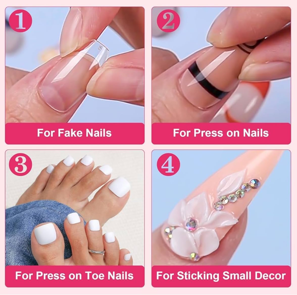 Maigitur nail glue bottle cap prevents leaks during storage