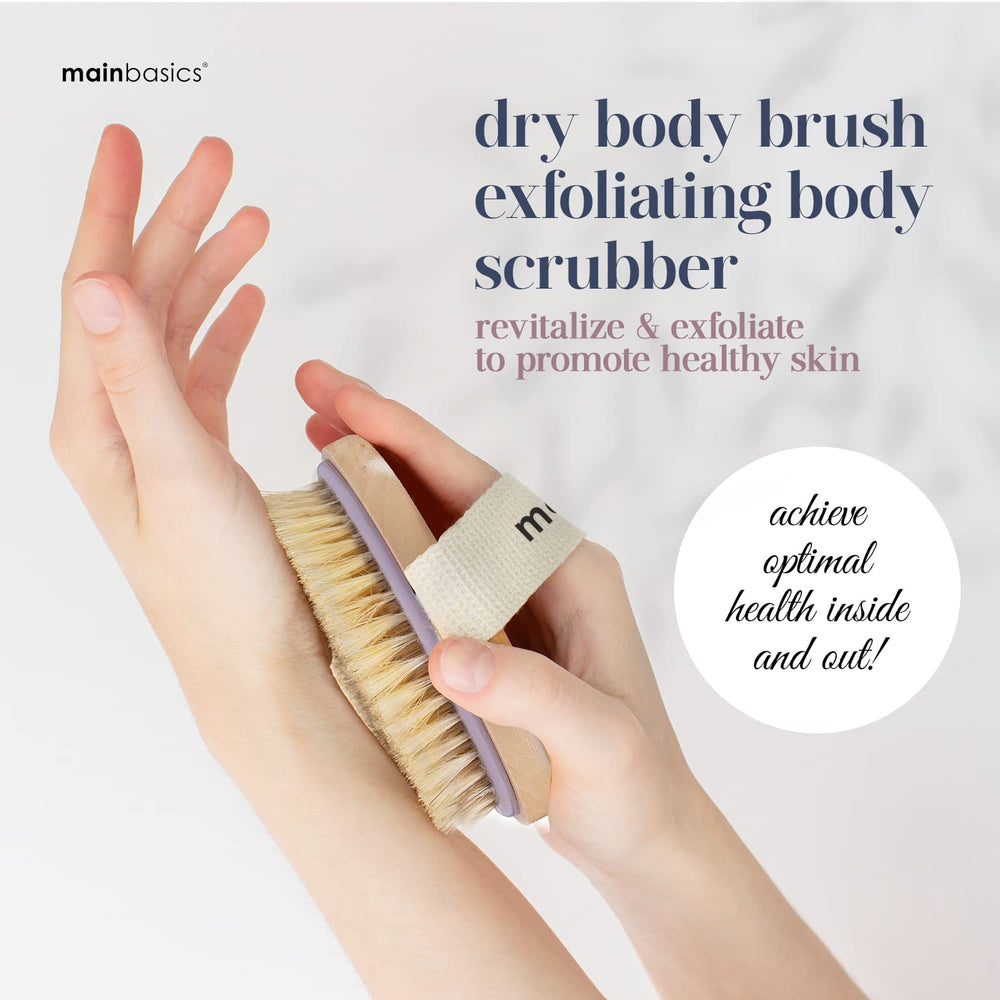 MainBasics Cepillo para drenaje linfático facilita la estimulación suave de la piel.
