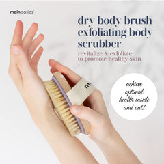 MainBasics Cepillo para drenaje linfático facilita la estimulación suave de la piel.