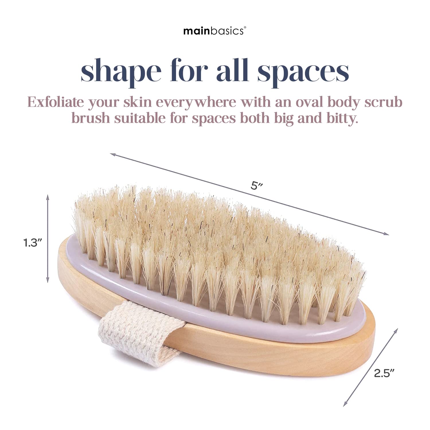 MainBasics Ideal para uso en ducha o en seco para exfoliar.