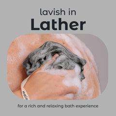 MainBasics trio of loofahs in shower suggesting daily gentle exfoliation