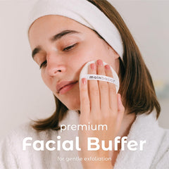 MainBasics esponjas exfoliantes faciales, limpieza profunda para poros limpios y piel radiante.