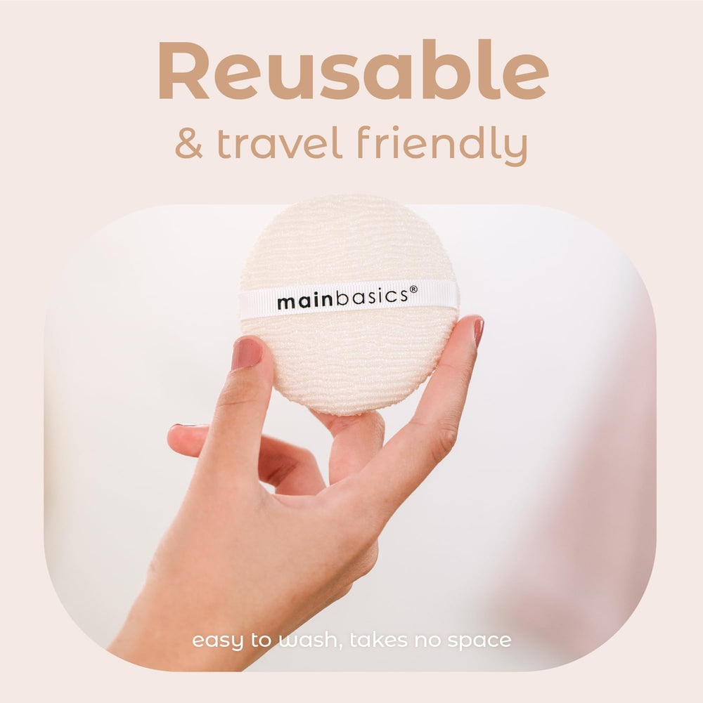 MainBasics esponjas exfoliantes faciales, mejora la espuma del limpiador y limpia mejor.
