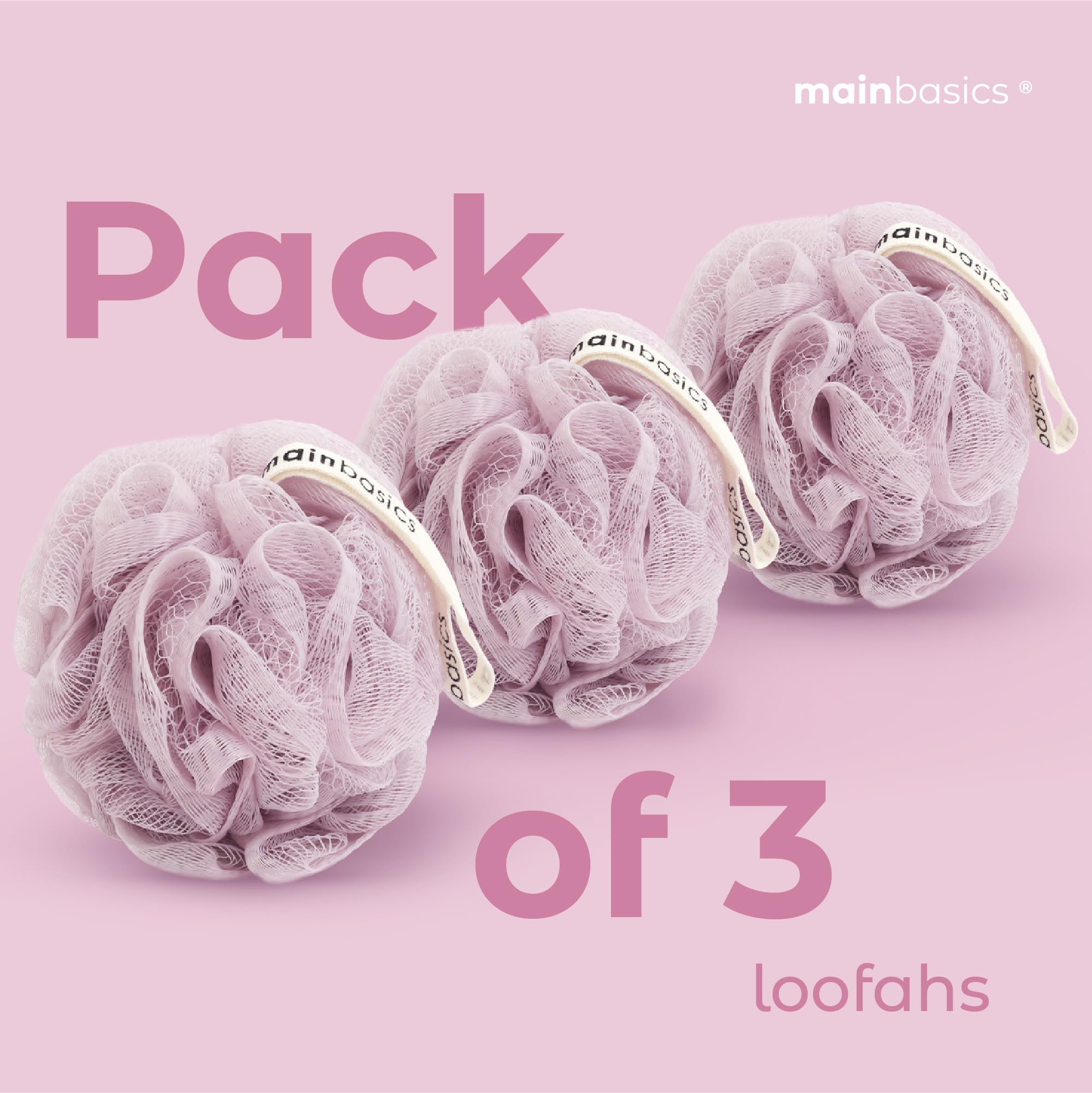 MainBasics lufa con cuerda colgante para almacenamiento práctico