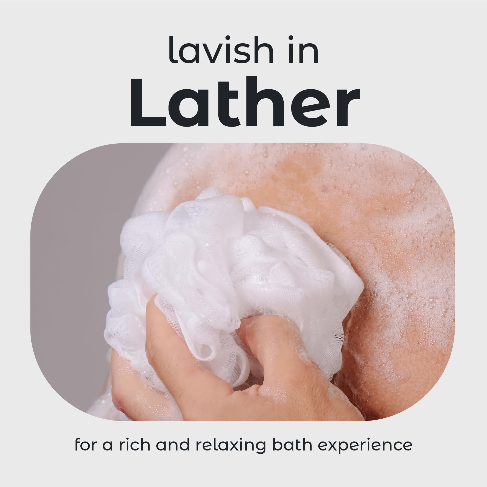 MainBasics lufa con nudo resistente, ideal para uso frecuente.