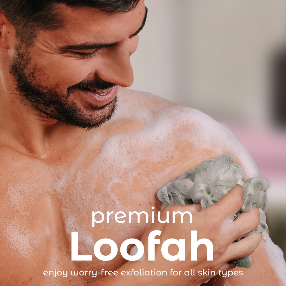 MainBasics lufa con malla fina exfoliante para limpieza suave