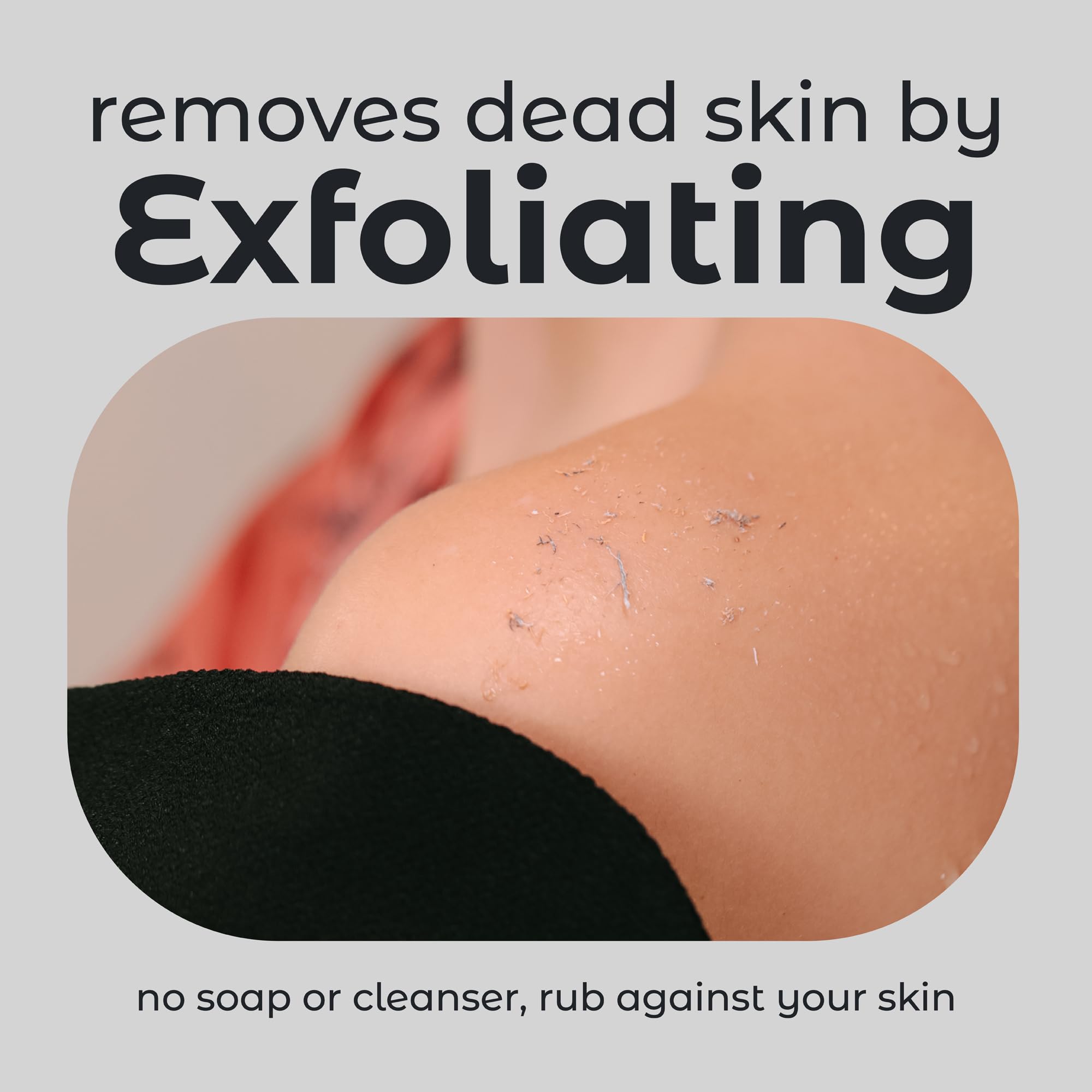 Guante exfoliante para bronceado: preparación uniforme de la piel.