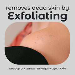 Guante exfoliante para bronceado: preparación uniforme de la piel.