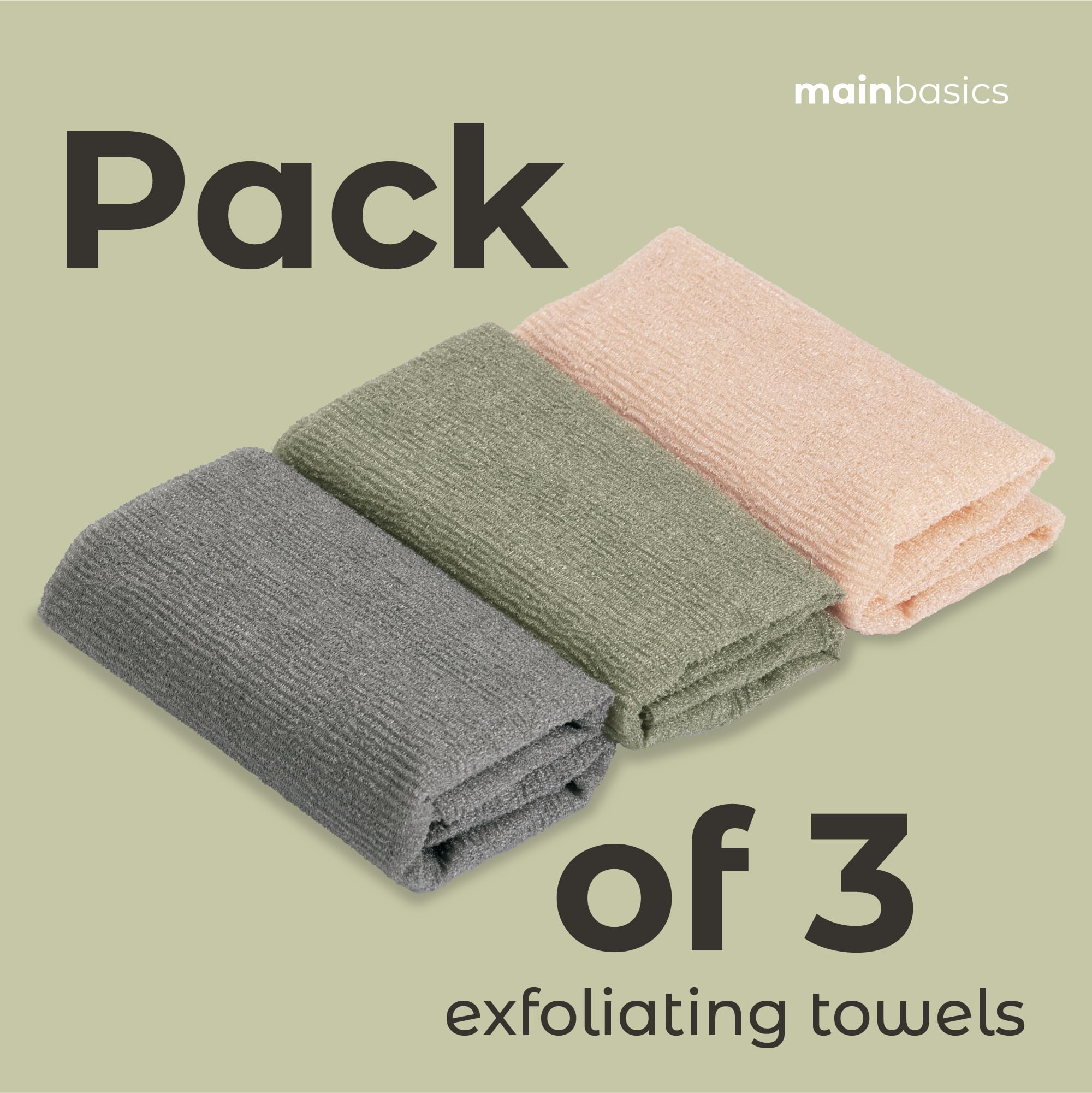 MainBasics: tamaño generoso cubre espalda y torso durante la ducha.