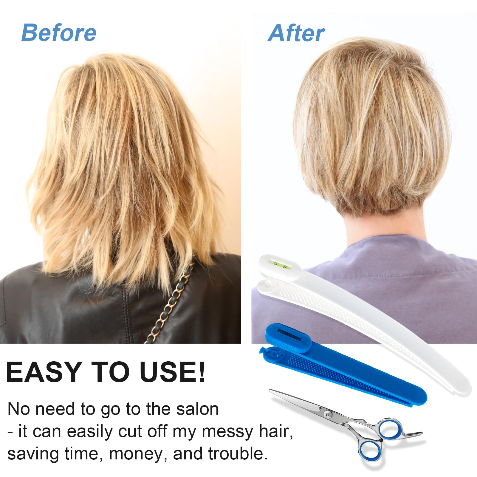 MAIPAY bangs trimmer blue for quick fringe adjustments