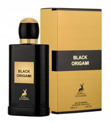 Maison Alhambra Black Origami bottle pour for bold evening wear