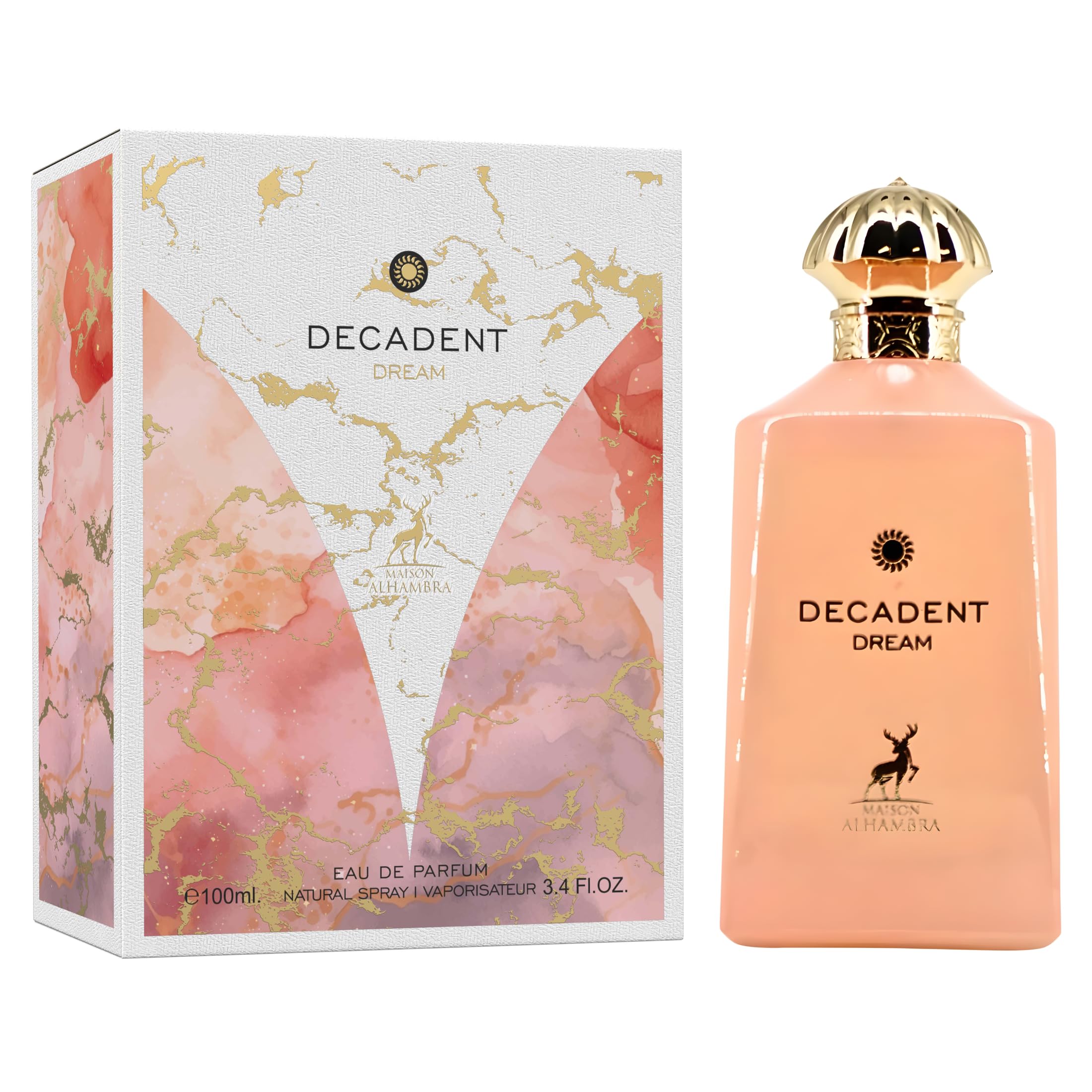 Maison Alhambra Decadent Dream spray demonstrates long-lasting scent with rich resinous depth.