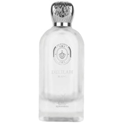 Maison Alhambra Delilah Blanc bottle front highlights citrus-floral allure for daily wear.