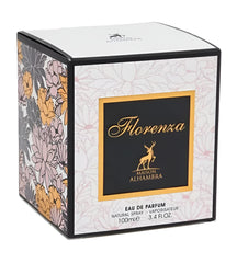 Maison Alhambra Florence cap detail, premium packaging hinting at quality.