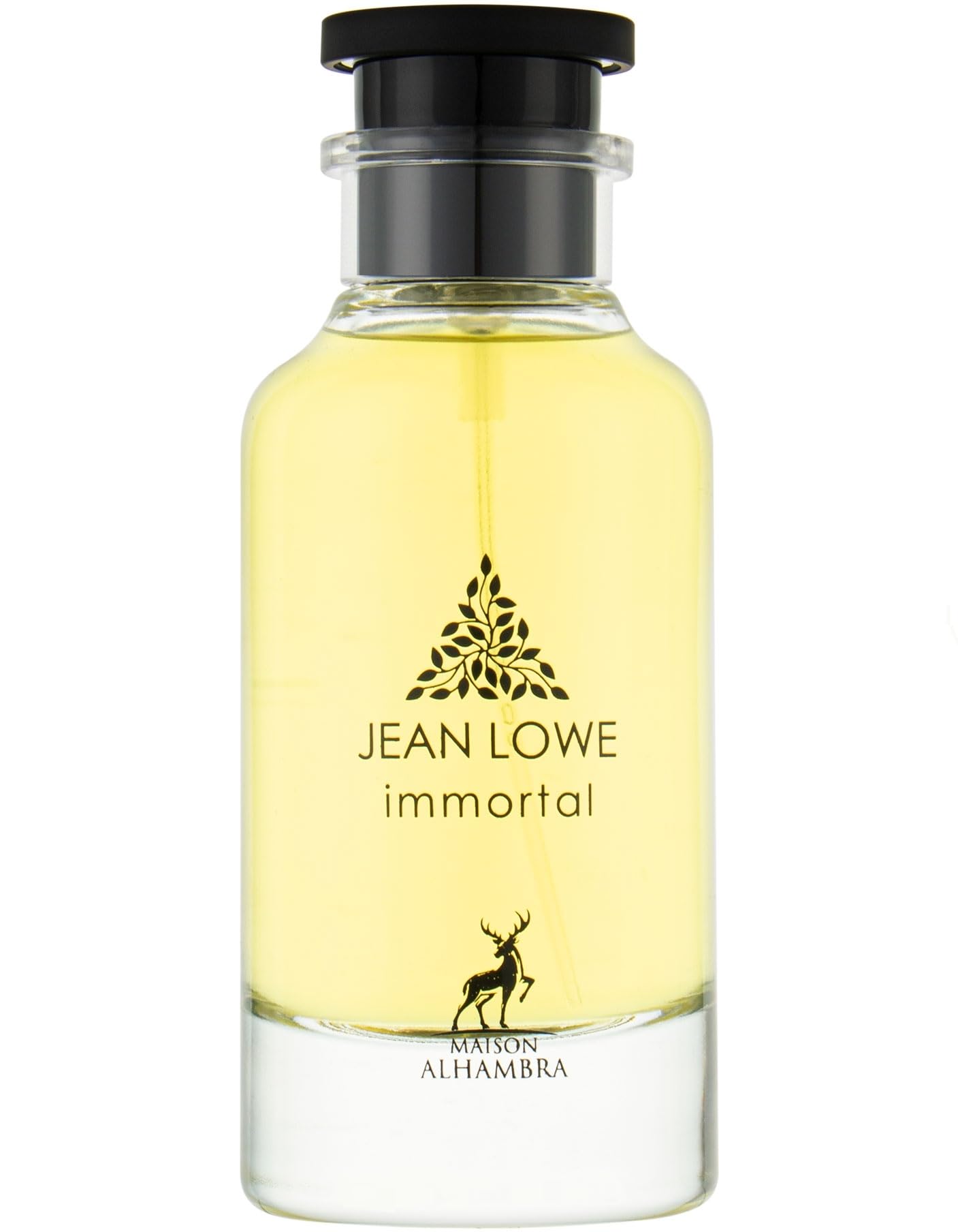 Maison Alhambra Jean Lowe Immortel bottle on display highlighting bold, versatile scent for daily wear.
