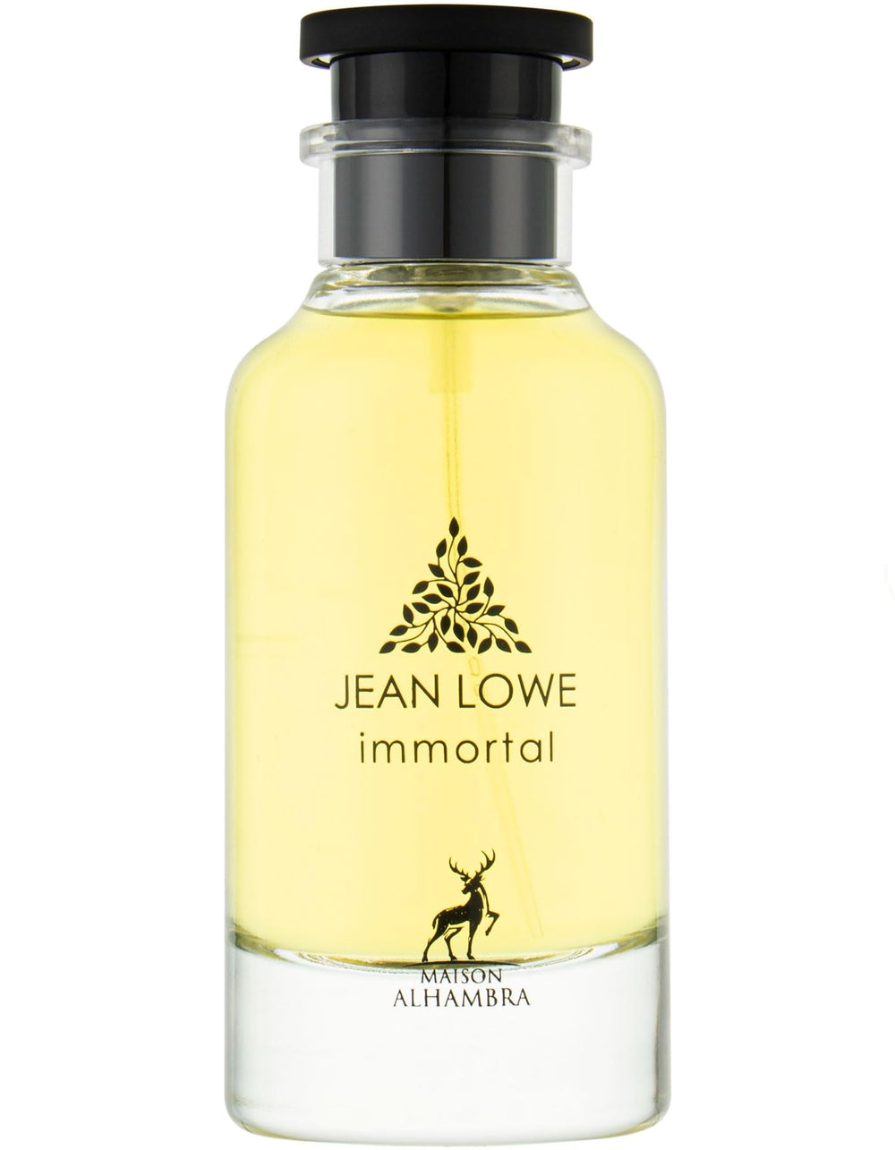 Maison Alhambra Jean Lowe Immortel bottle on display highlighting bold, versatile scent for daily wear.