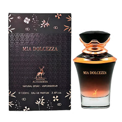 Maison Alhambra Mia Dolcezza cap closeup highlighting premium packaging ideal for gifting.
