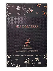 Maison Alhambra Mia Dolcezza logo image emphasizing brand quality and timeless style.
